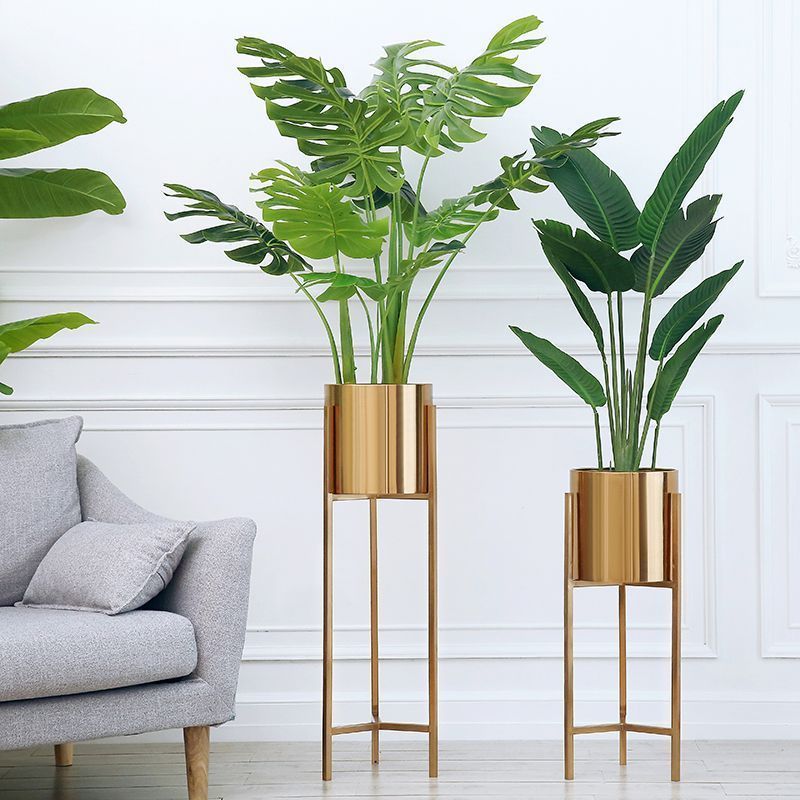 Iron Gold Finish Planter