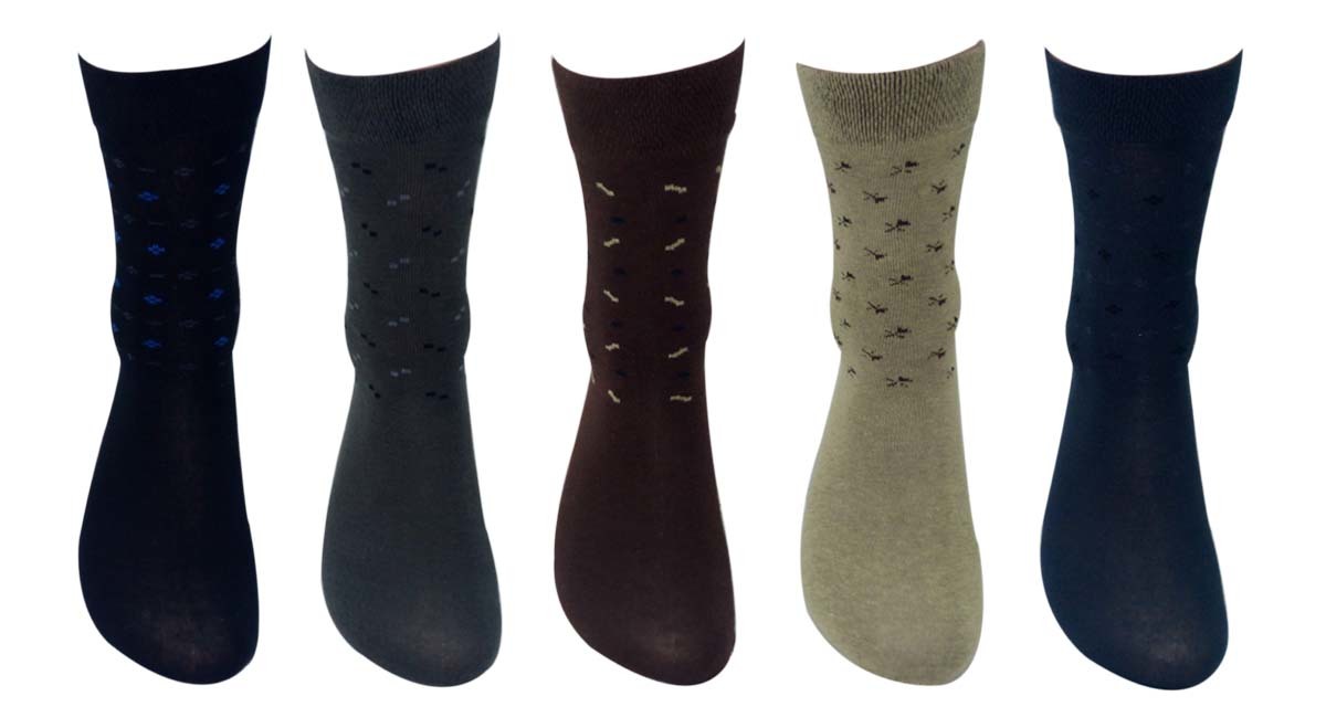 Crew Length Multicolor Designer Socks