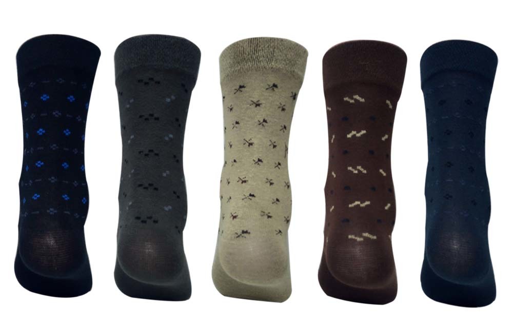 Crew Length Multicolor Designer Socks