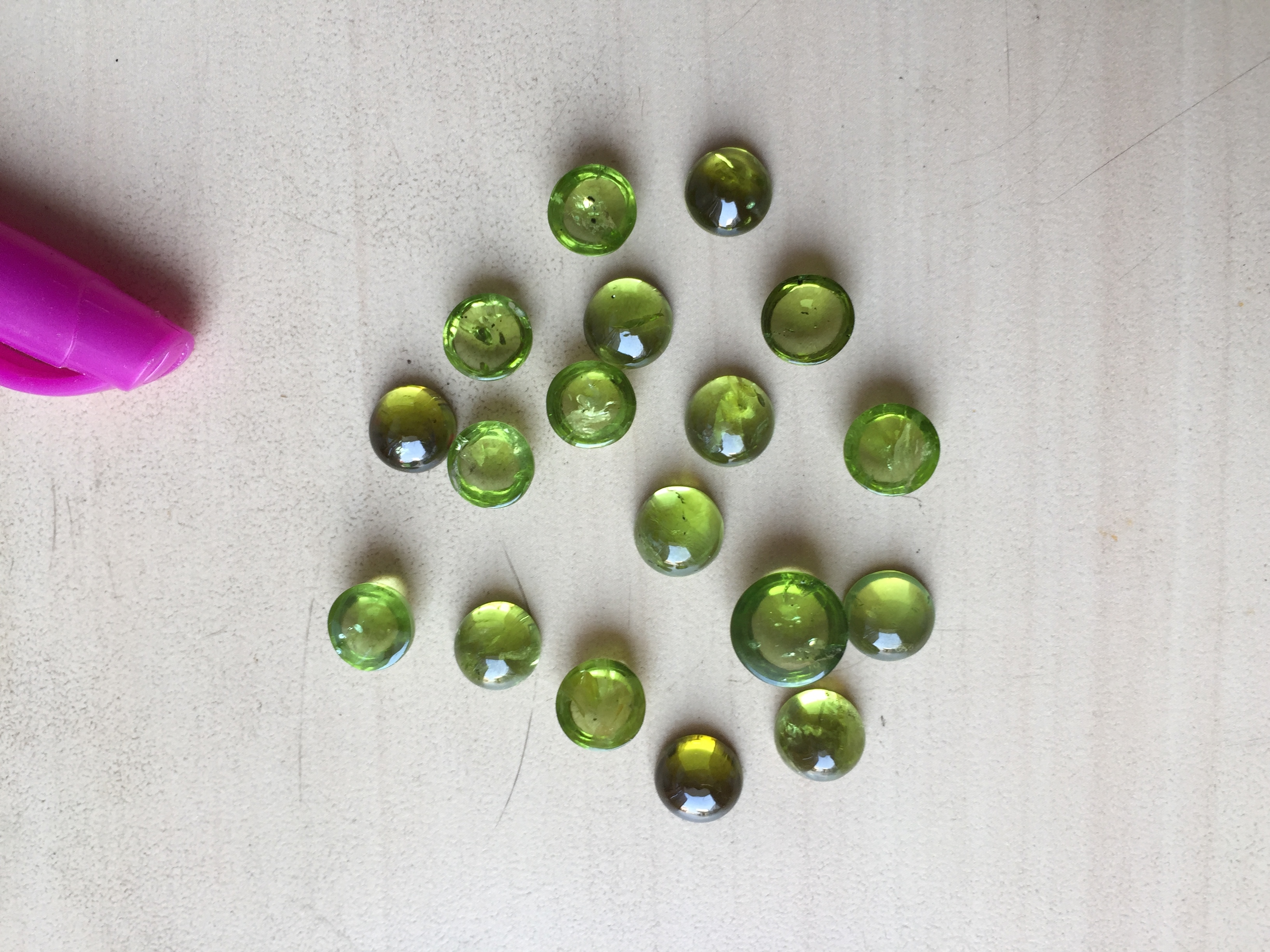 Peridot Cabutions Polished Stone