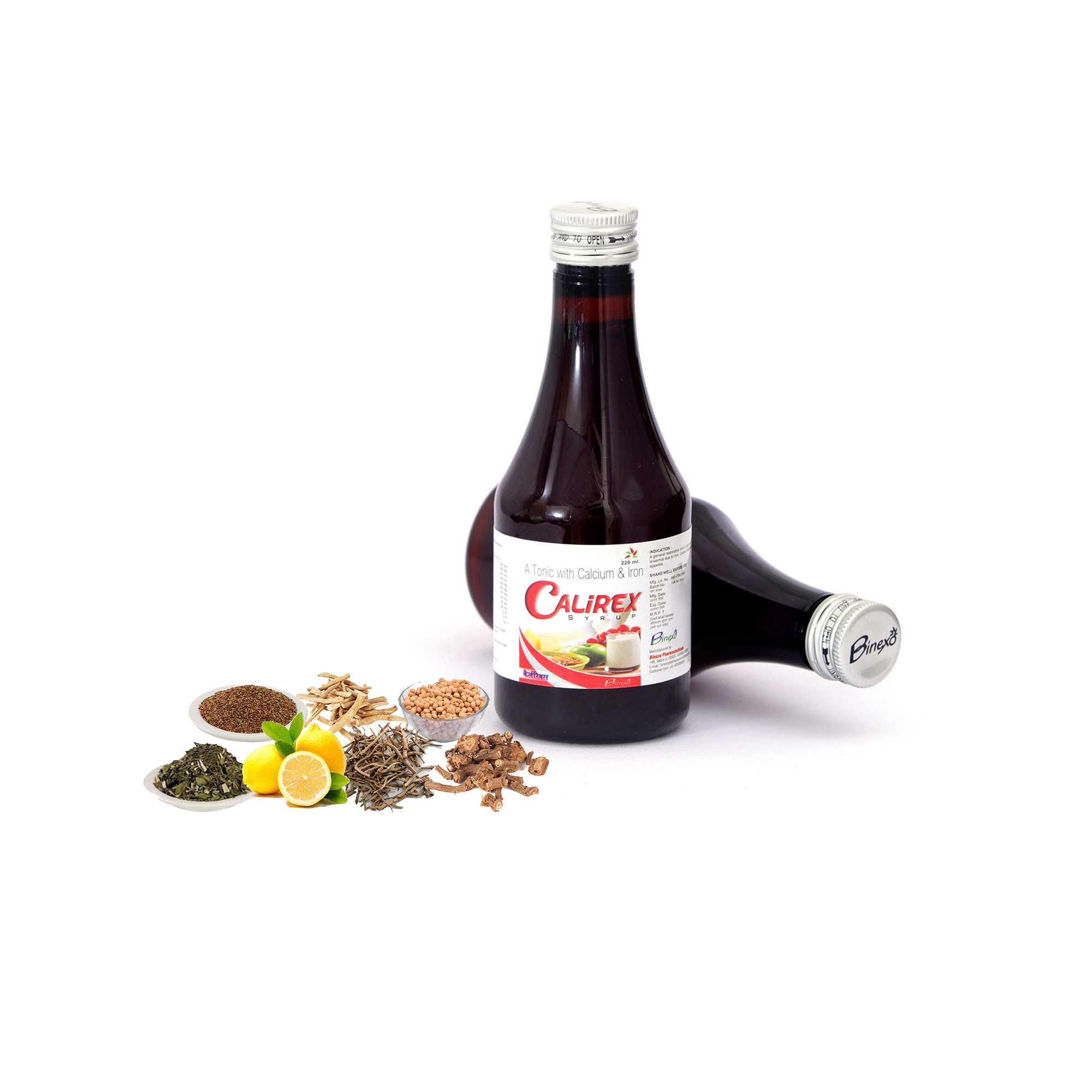 Calcium & Iron Drop - Glass Bottle 200ml | Effective Formula, No Side Effects, High Absorption, Safe For Kids, Long Shelf Life