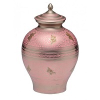Silver Beautiful Cashmere Blue Rose Urn