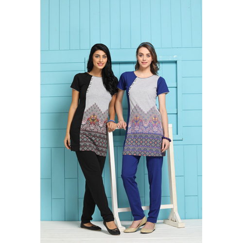 Tunic Suits - Woolen, Plus Size to XXXL, Multi Color with Laces | Anti UV, Quick Dry, Waterproof, Short Sleeves, All Season Wear