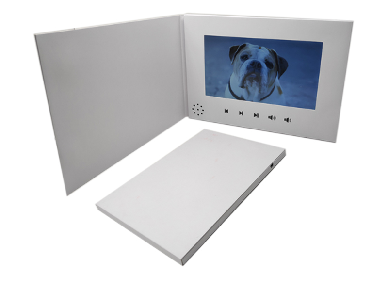 Video Brochure - Cardboard Construction, 5" - 10.1" Screen Sizes | 800x480 Resolution, Built-in Speaker, Usb Rechargeable Battery