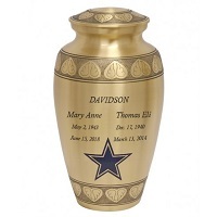 Metal Dignity Silver Memorial Couple Urn Series