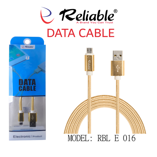 Heavy Duty Data Cable 2 A (V8) E-016 Body Material: Plastic And Rubber