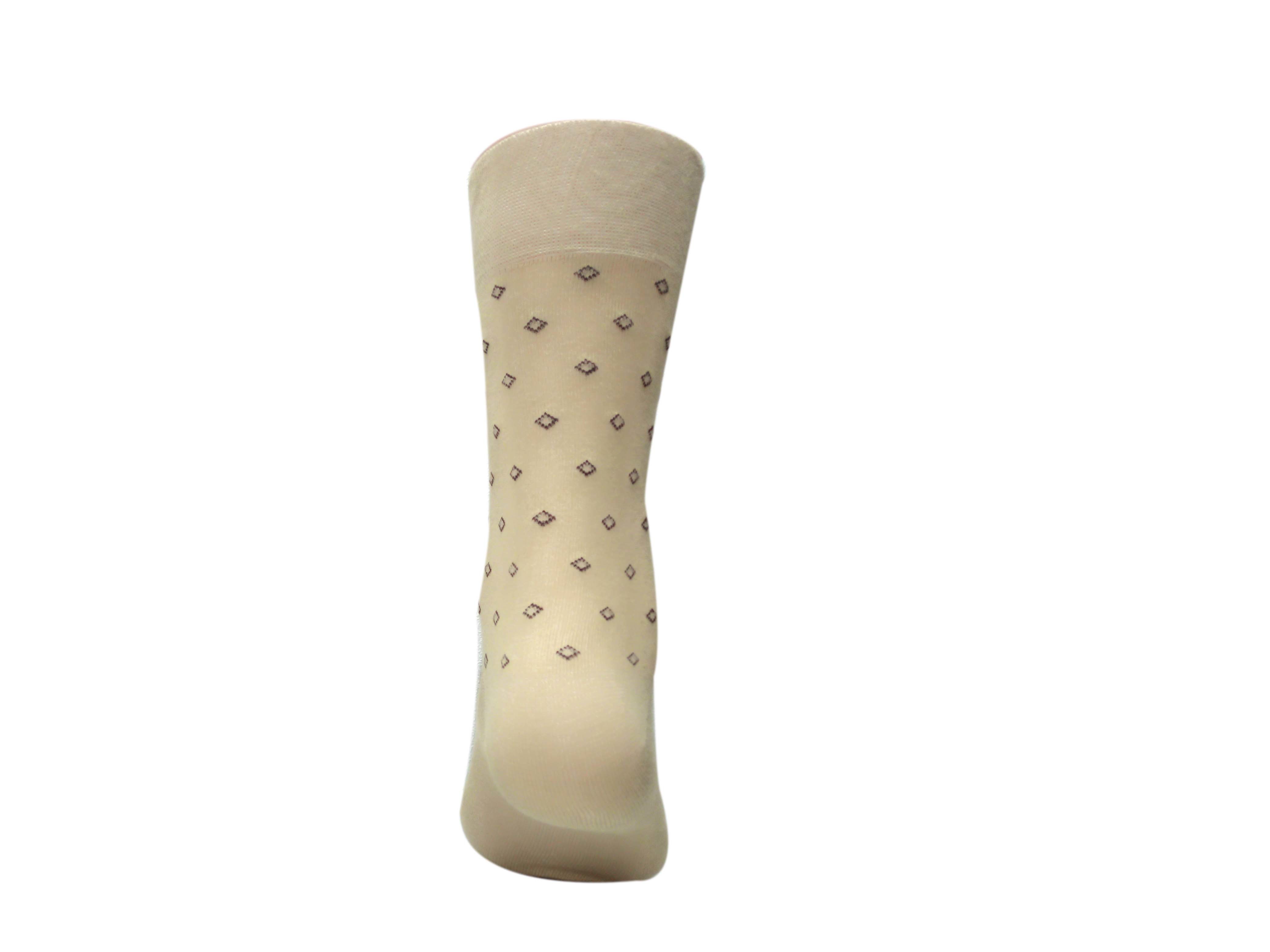 Seamless Calf Length Designer Socks