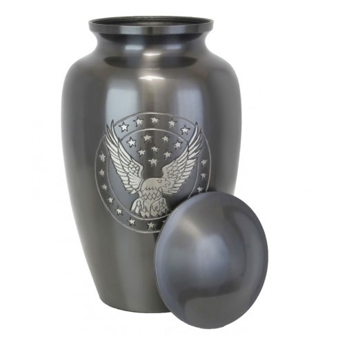 Black American Eagle Gun Metal Urn