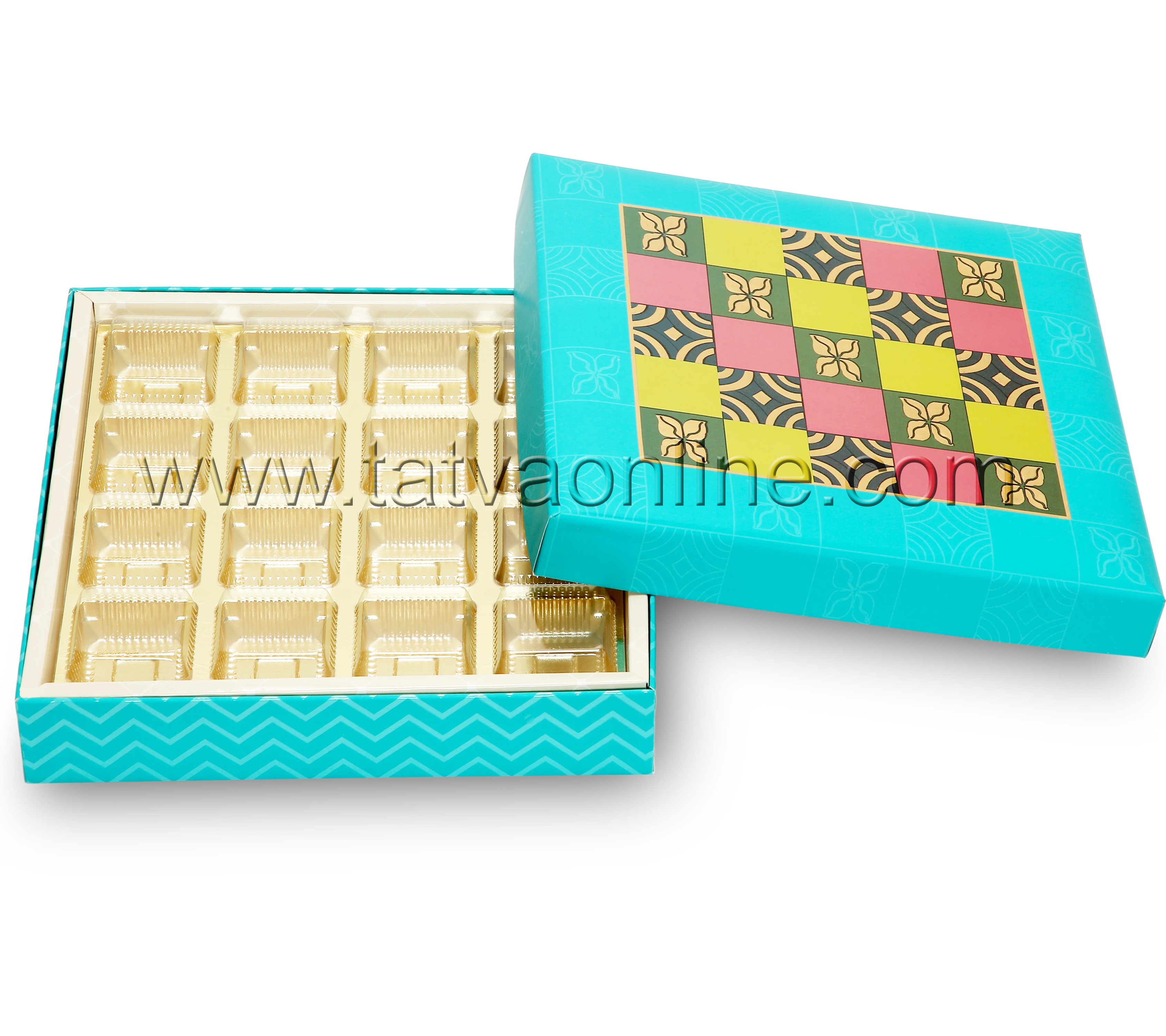 Square Dry Fruit & Chocolate Box