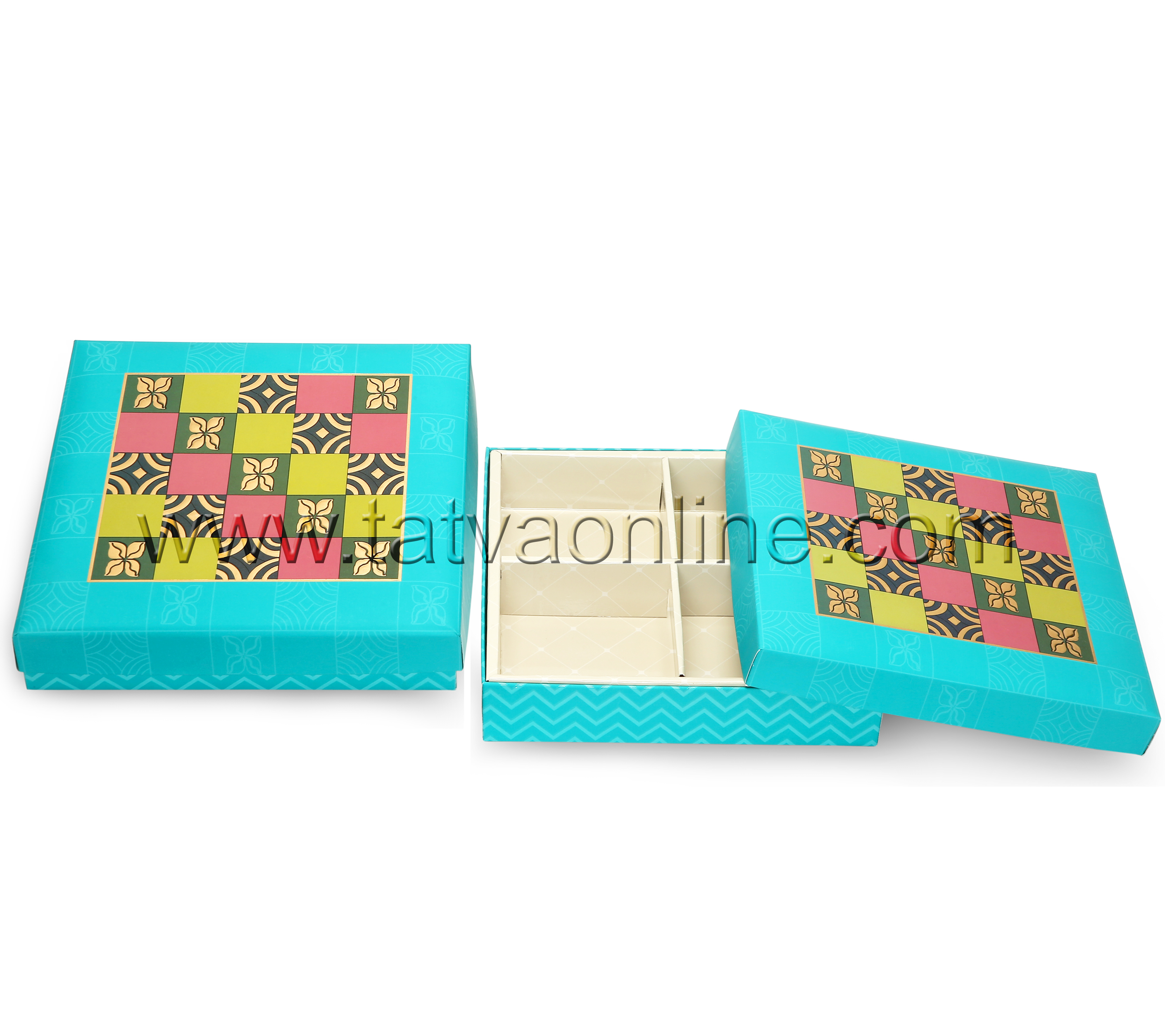 Square Dry Fruit & Chocolate Box