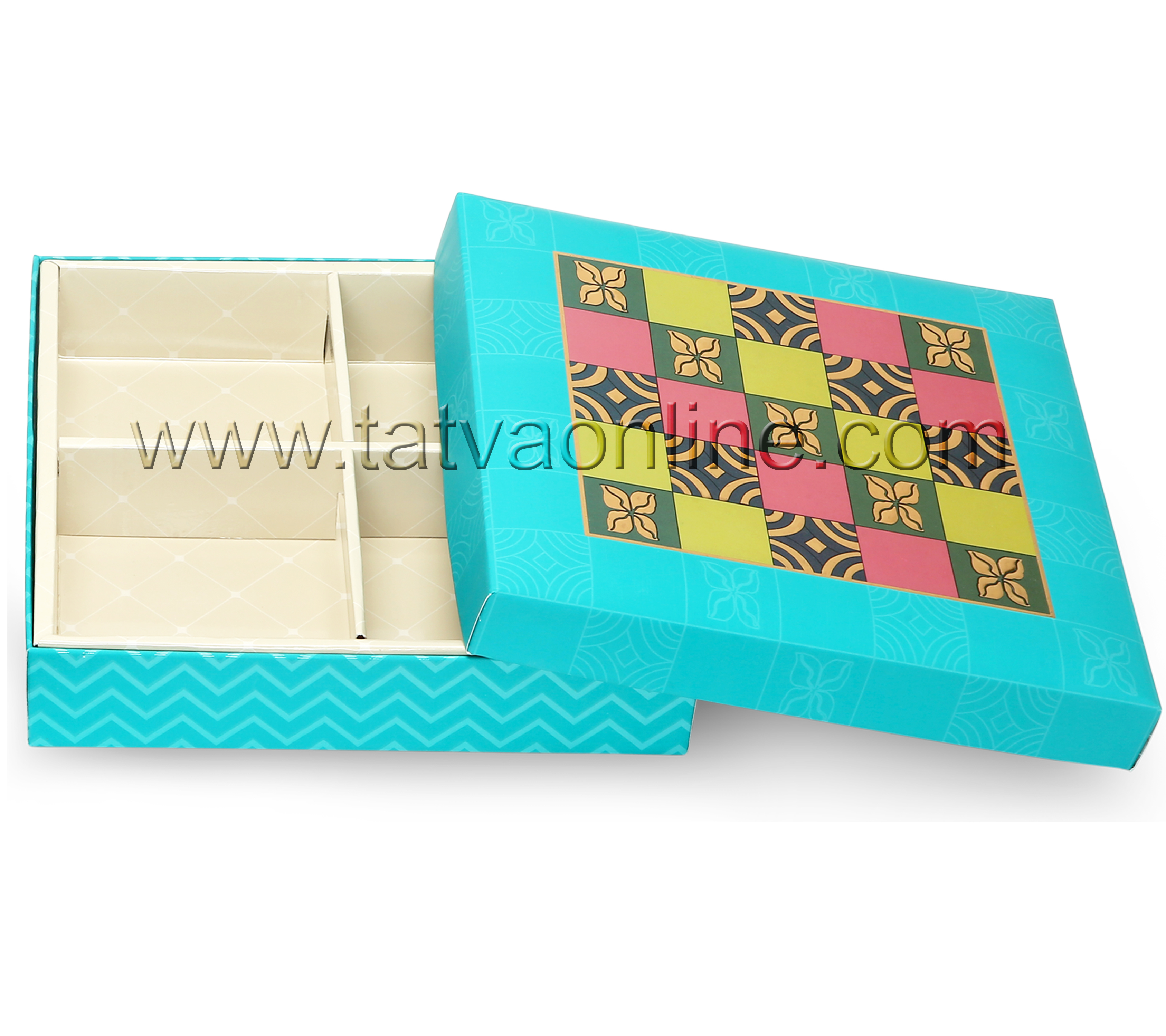 Square Dry Fruit & Chocolate Box