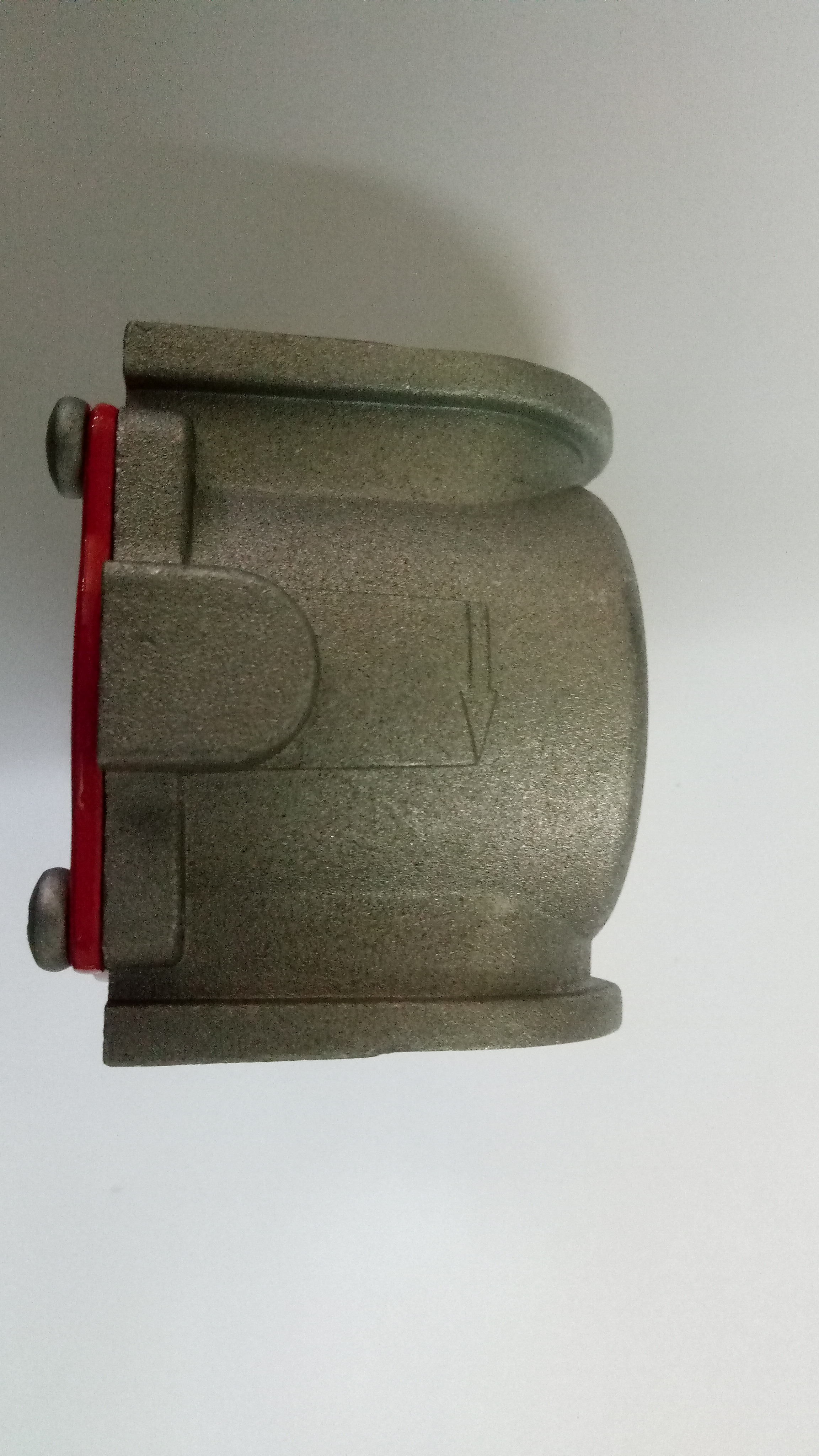 Pyron Gas Filter - Cast Iron, 20x12 Inches, Red And Grey | Hepa Filtration, Corrosion Resistant, Low Maintenance