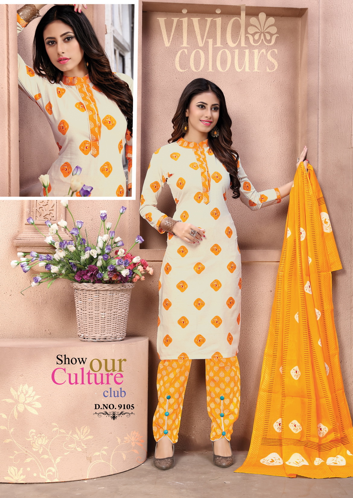 Ladies Cotton Suits - 100% Cotton Fabric Top 2.35 Mtr Bottom 2 Mtr Dupatta 2.25 Mtr Casual Grey Style