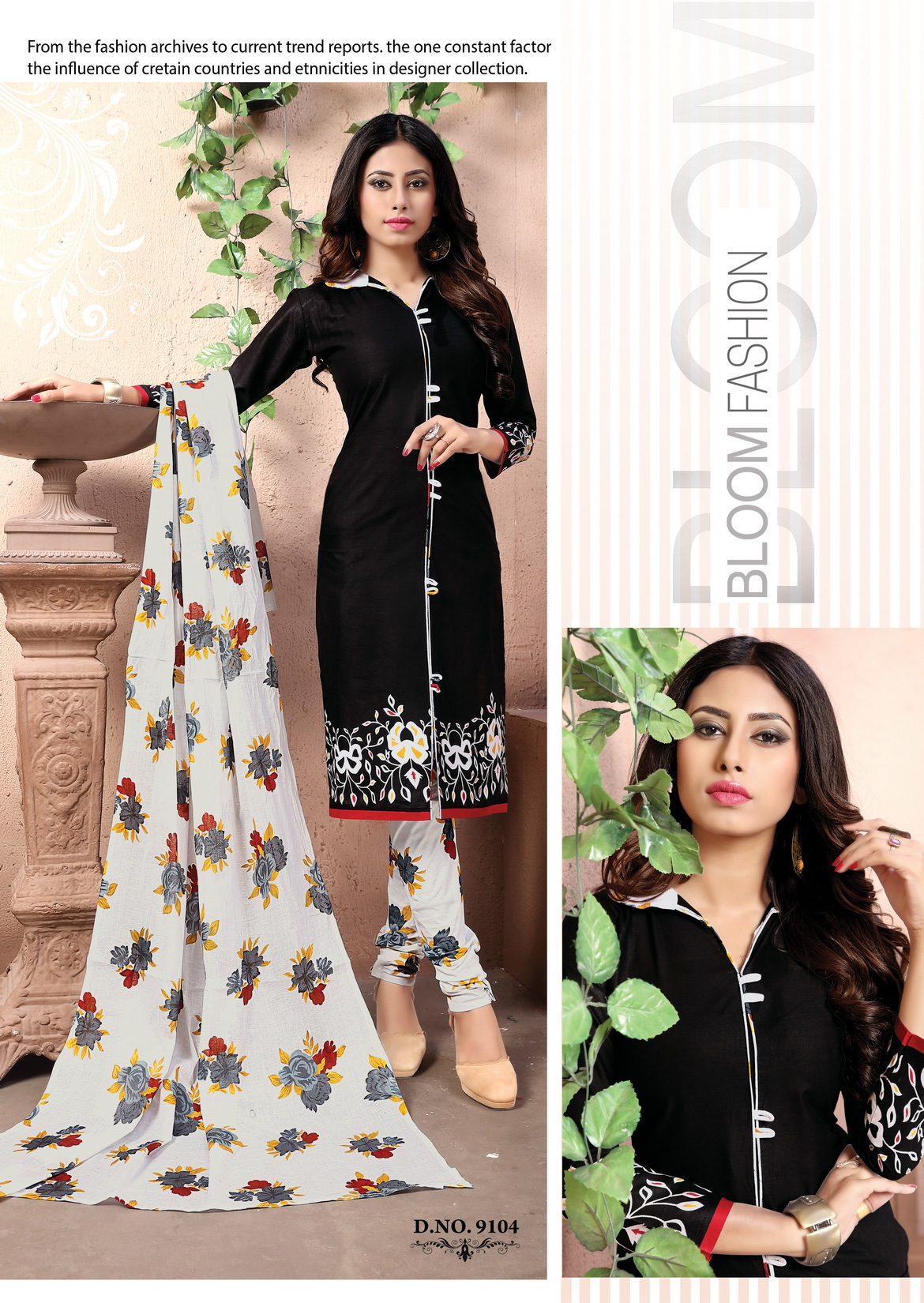 Ladies Cotton Suits - 100% Cotton Fabric Top 2.35 Mtr Bottom 2 Mtr Dupatta 2.25 Mtr Casual Grey Style