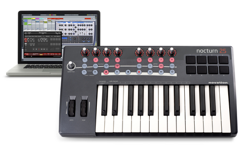 Novation Nocturn 25 एक MIDI कंट्रोलर है, जो आपके संगीत निर्माण प्रक्रिया को आसान और कुशल बनाता है। इसका 25 कुंजी वाला कीबोर्ड आपको तुरंत अपनी रचनाओं पर नियंत्रण करने की अनुमति देता है, जबकि इसका प्रयोग सरल और सहज है।