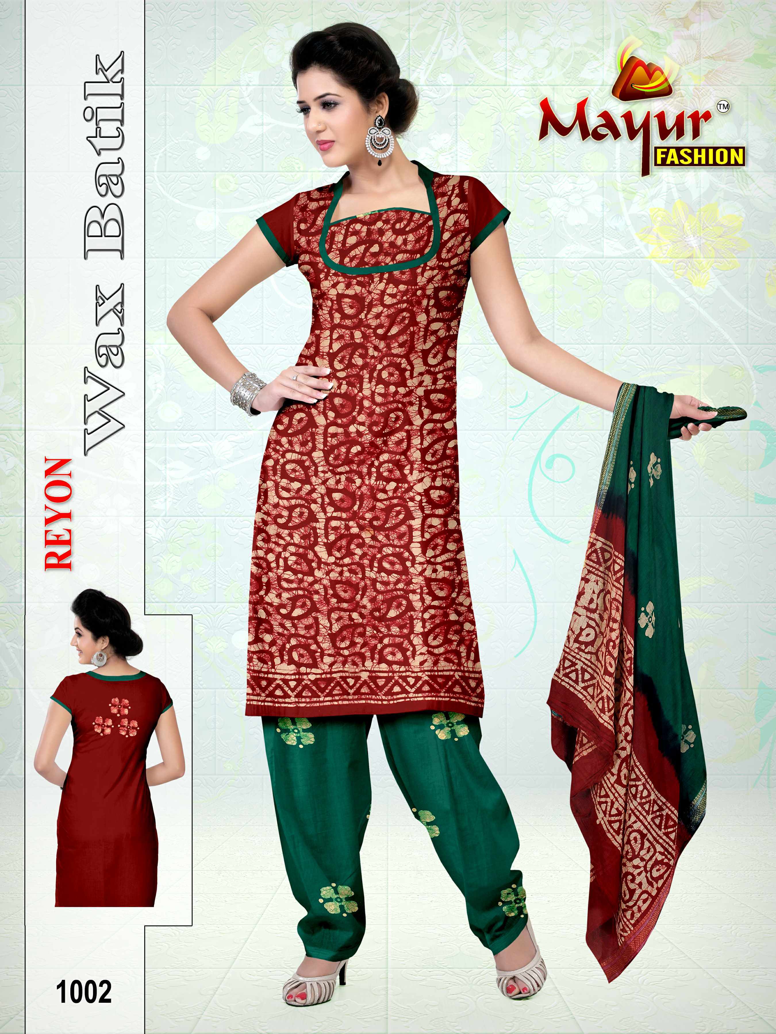 100 % Reyon Wax Batik Dress Materials