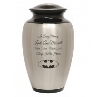 Silver Beautiful Eagle Head Pewter Urn