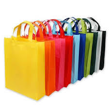 Multi-coloured Non Woven Loop Handle Bag