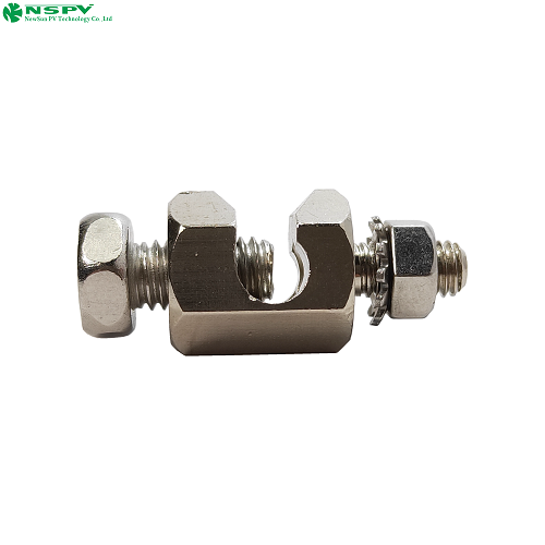 सिल्वर सोलर ग्राउंडिंग क्लिप सोलर पैनल अर्थिंग क्लैम्प्स