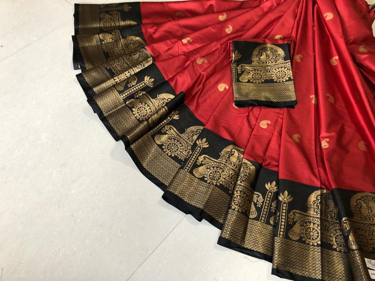 Ethnic Pure Cotton Silk Saree