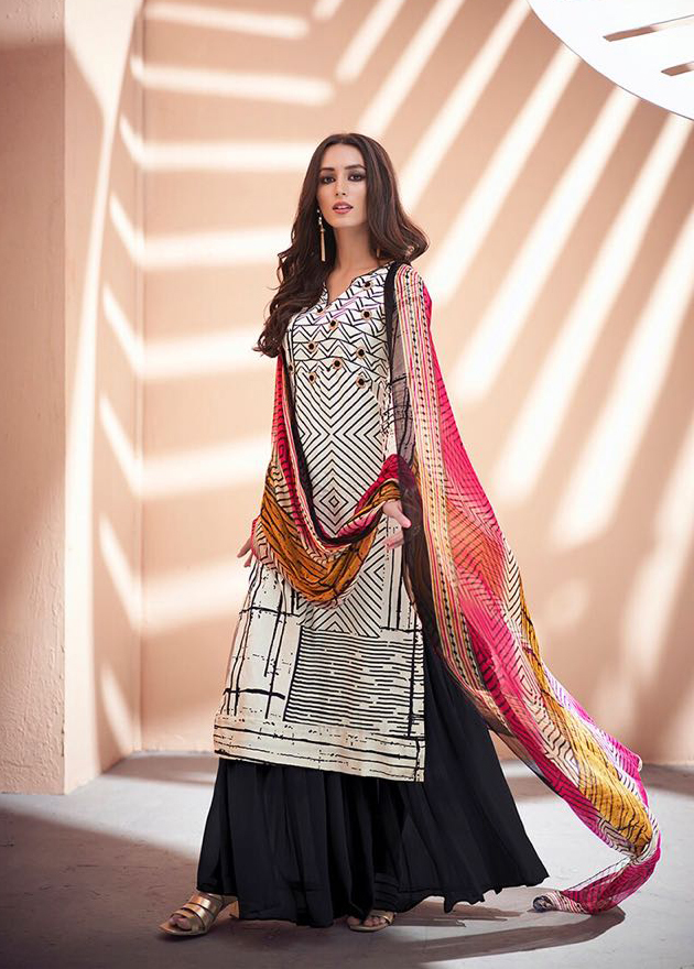 Indian Charming Pure Zam Silk Khatli Handwork Salwar Suit