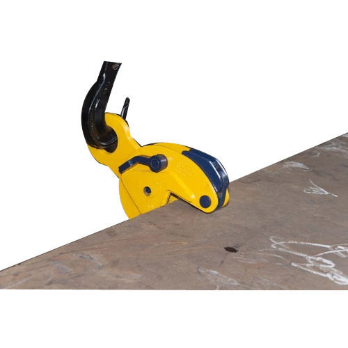 Vertical Lifting Clamps - Stainless Steel, 50 Kg Weight | 5 Ton Capacity, Yellow Color, Efficient Lock Mechanism