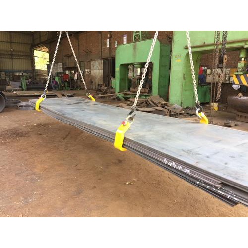 Horizontal Simple Plate Lifting Clamp - Color: Yellow