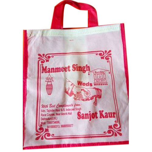 Offset Print Happy Weeding Non Woven Bag