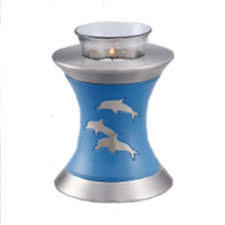 Solid Brass Tealight Cremation Urn