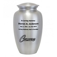 Silver Chevy Trucks Emblem Pewter Car Urn