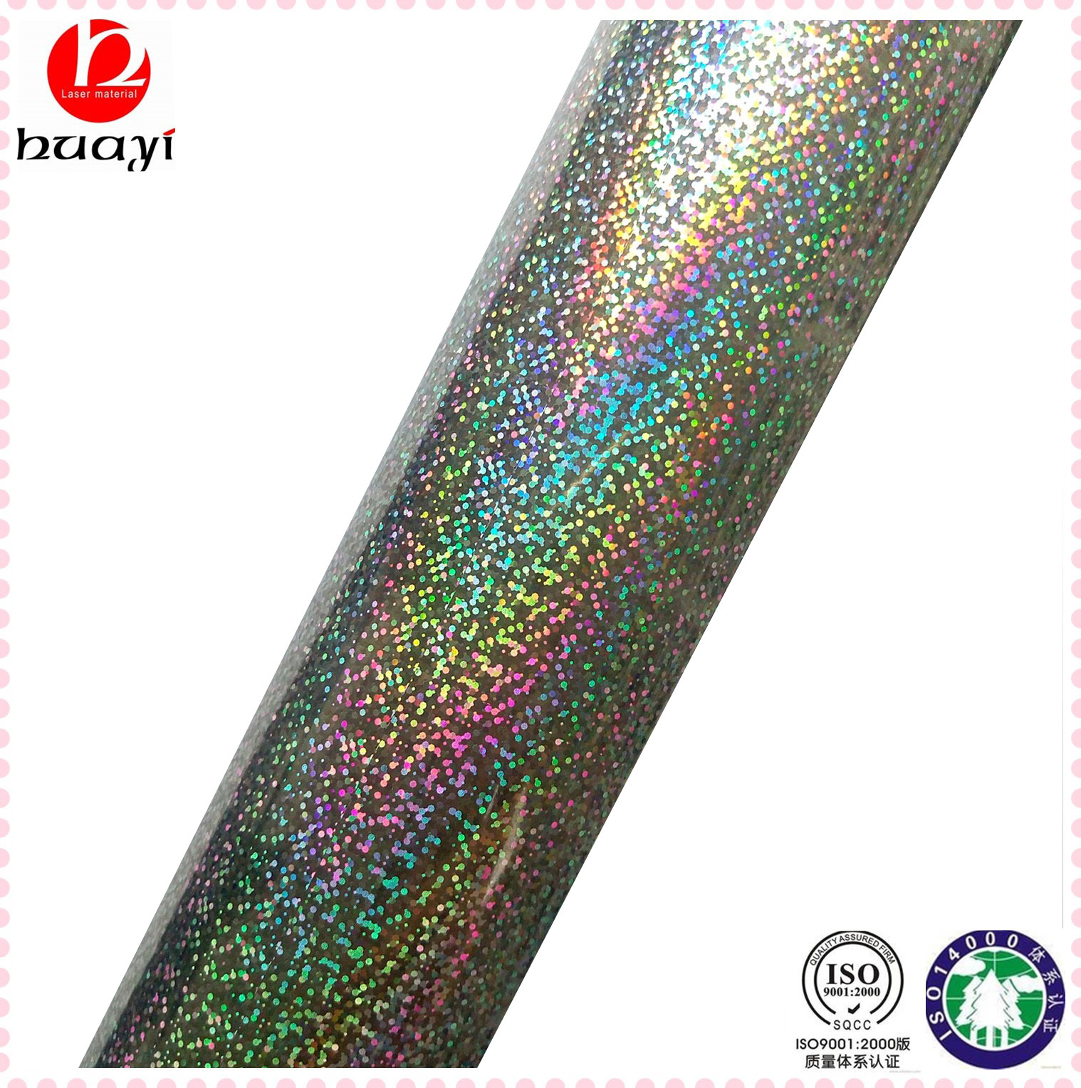 Silver Hot Stamping Foil Application: Paper