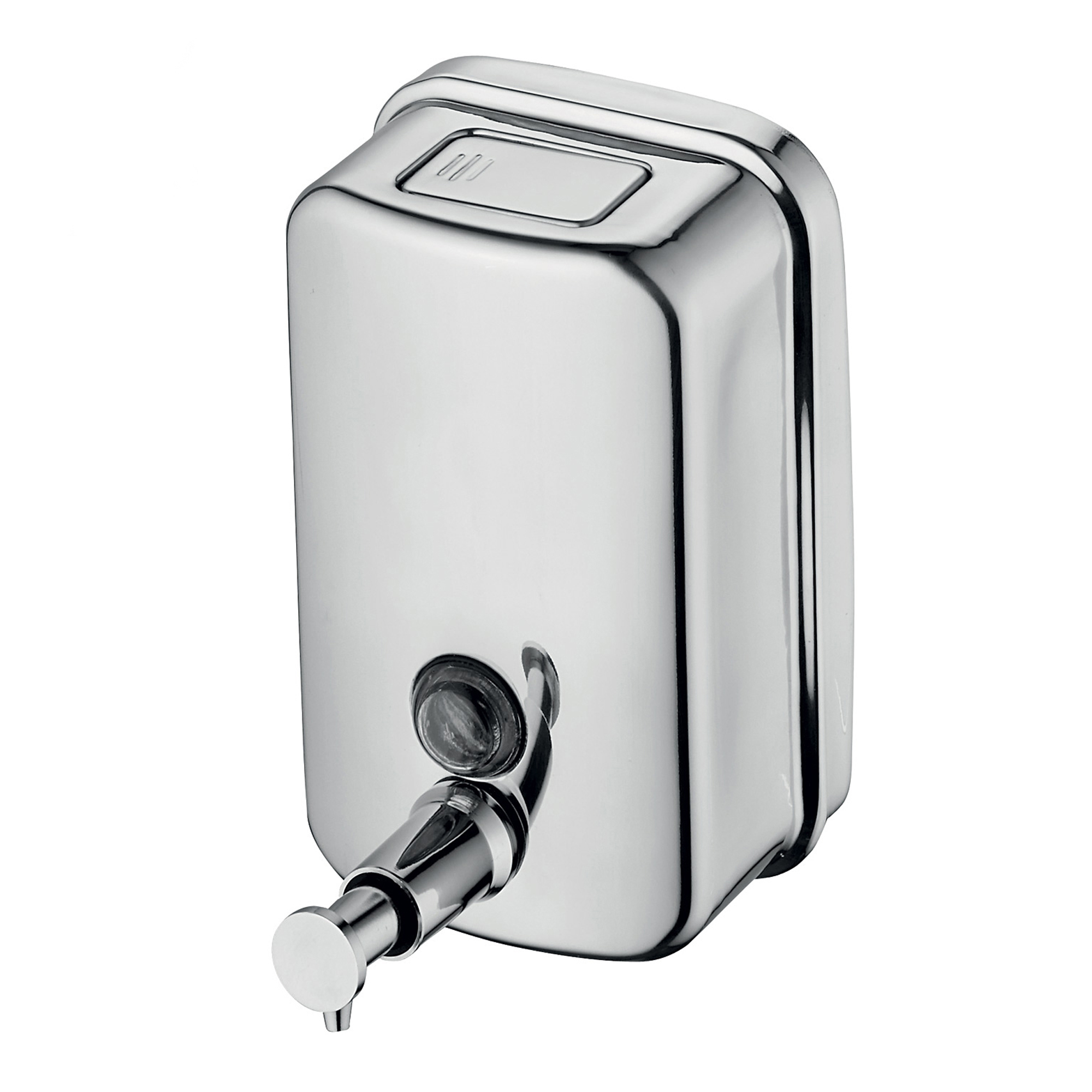 Soap Dispenser - 800ml Stainless Steel | Modern Rectangular Design, Rustproof, Easy Fill Opening, Wall Mountable For Home & Office