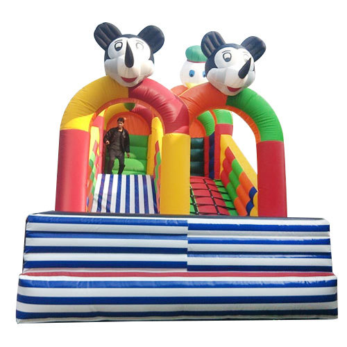 Inflatable Slide Bouncy - Latex Material, 10x18 Feet Dimensions | Eco-Friendly, Decorative, Durable, Safe, Versatile Design