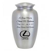 Purple Marbled Pewter Cremation Urn - 12.5" Tall & 8" Wide, Genuine Aluminum With Elegant Hand-painted Finish