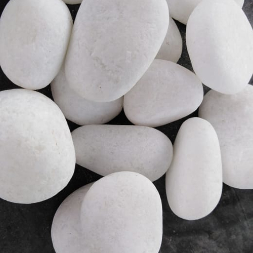 चमकदार सफेद गPebble Stone
