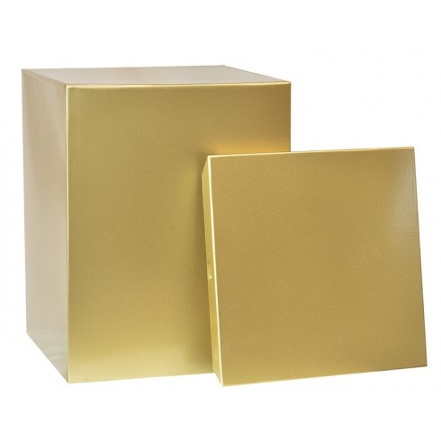 Cross & Remembrance Poppy Brass Memorial Urn - 7 1/4" Tall X 5 1/2" Wide X 5 1/2" Deep, Gold Metal With Personalization Options