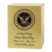 Gold Coast Guard Brass Memorial Urn