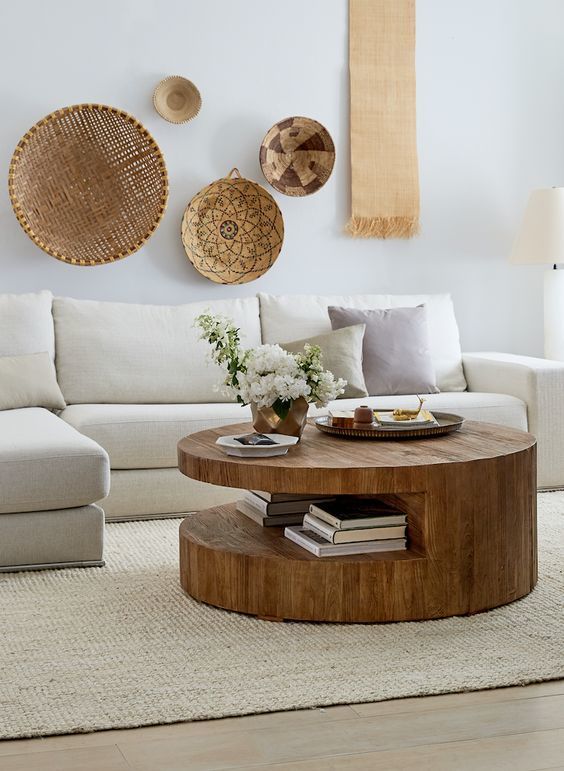 Smooth Industrial Round Coffee Tables