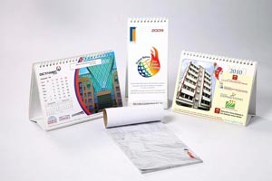 Customized Table Calendars - Glossy & Matte Finish, A4/a3/a5 Sizes, Full Color Printing With Wire-o, Spiral Or Saddle Stitch Binding