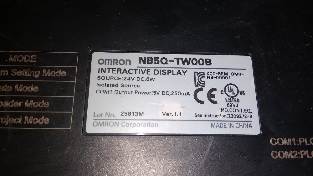 Omron Hmi Nb5q-tw00b