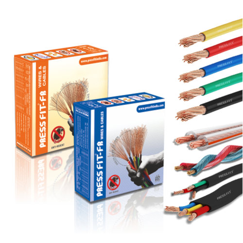 लो स्मोक इलेक्ट्रिकल हाउस वायर्स के लिए रेड प्रेसफिट