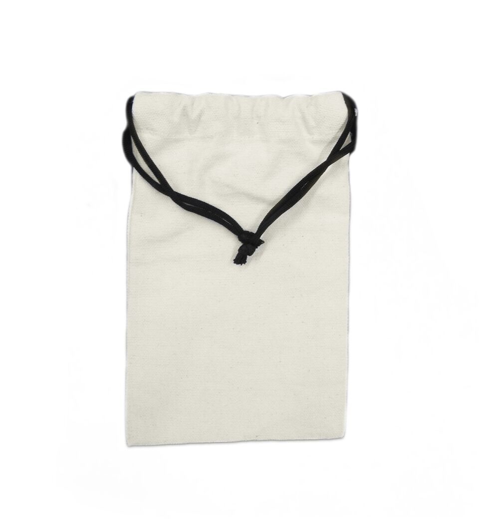 Off-white Canvas Drawstring Bags