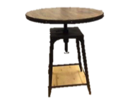 Industrial Square Coffee Table - Iron And Wood Composition | Smooth Glossy Finish, Elegant Alluring Look, Precise Polishing
