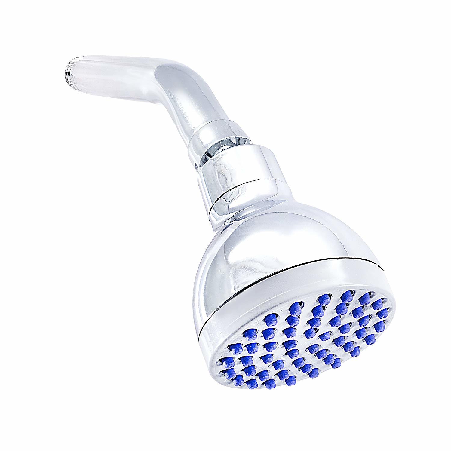 Horseway Overhead Shower - Abs Shower Head, 9 Inch Stainless Steel Arm, Sleek Silver Design For Contemporary Bathrooms