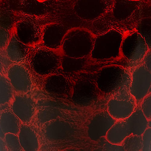 Silver Large Black & Red Brushed Cremation Urn Engravable