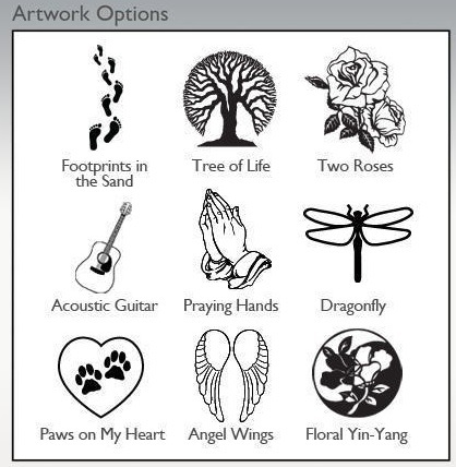 Blue Medium Lavender Cremation Urn Engravable