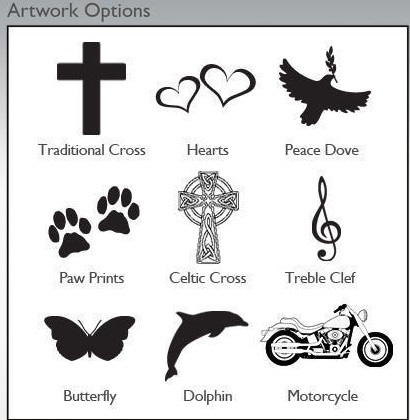 Blue Medium Lavender Cremation Urn Engravable