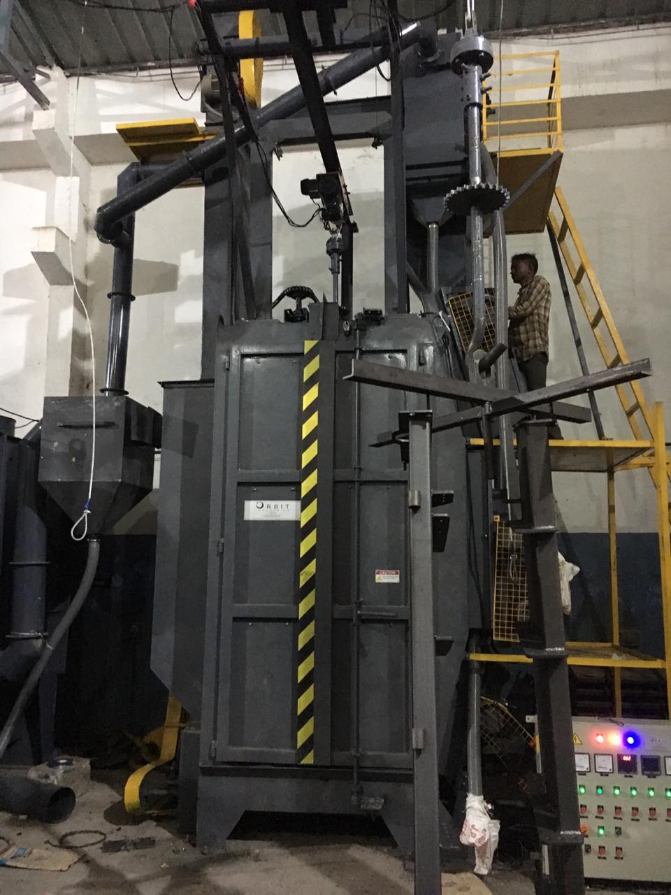 Hanger Type Shot Blasting Machine - Heavy-duty Steel, Efficient Surface Preparation | Ideal For Industrial Applications