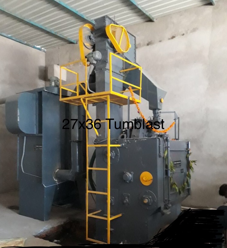 Tumblast Shot Blasting Machine - Heavy-duty Steel Build | Efficient Abrasive Surface Preparation, Durable Design, Versatile Application