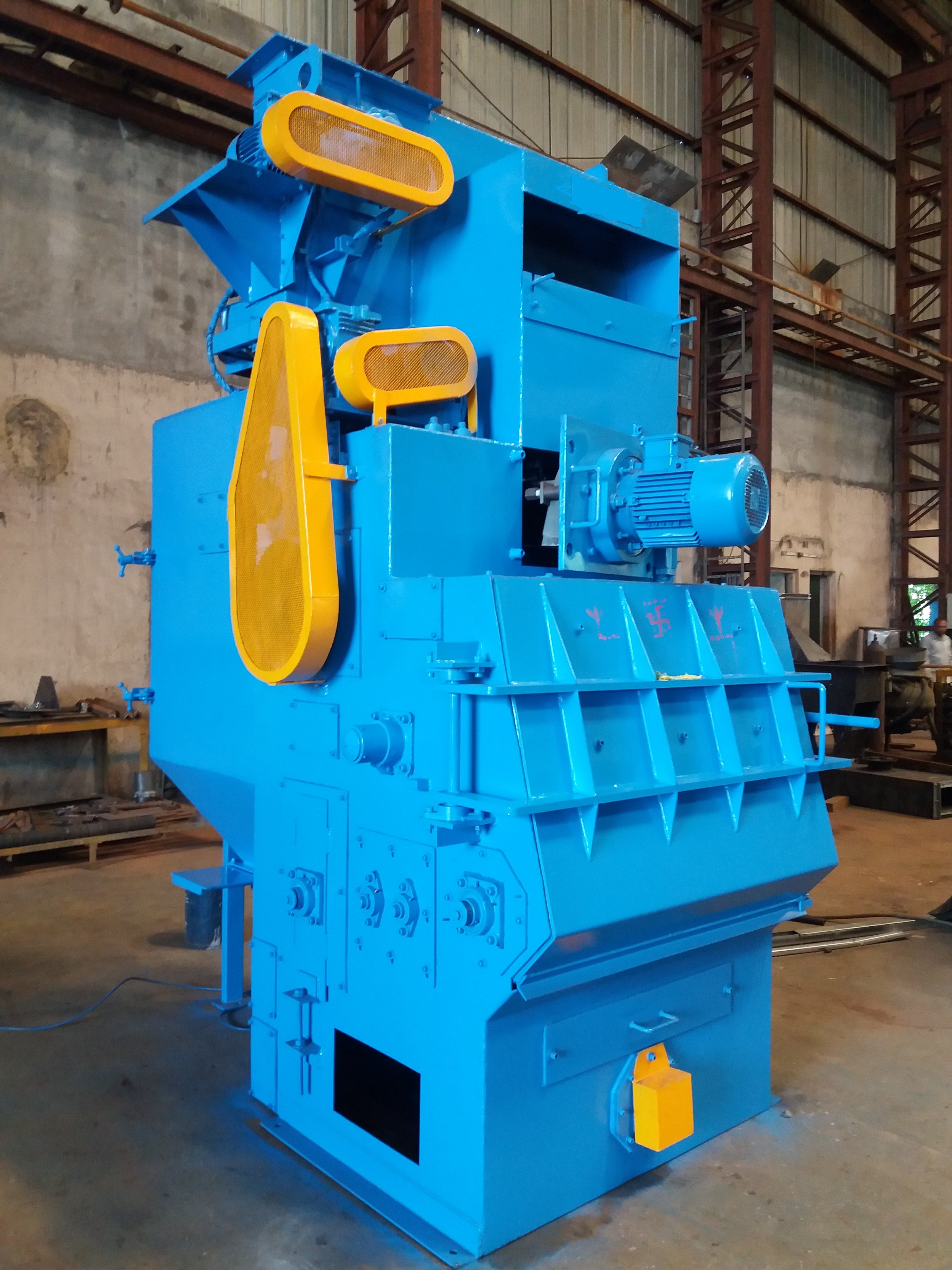 Tumblast Shot Blasting Machine - Heavy-duty Steel Build | Efficient Abrasive Surface Preparation, Durable Design, Versatile Application
